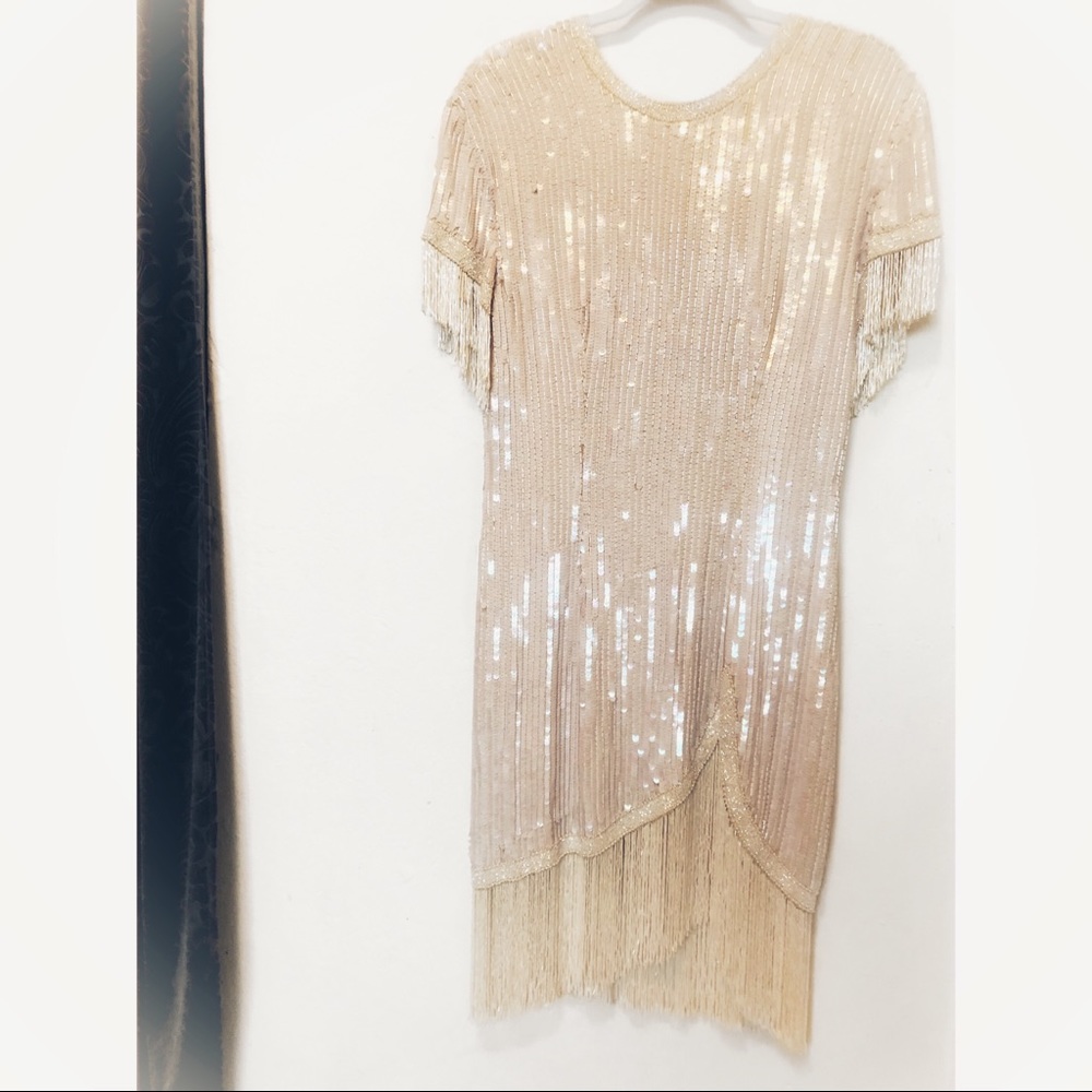 Naeem Khan Riazee Nights Vintage Beaded Gown Large